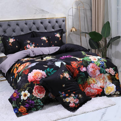 Soft Cotton Bed Sheets with Traditional Floral Pattern