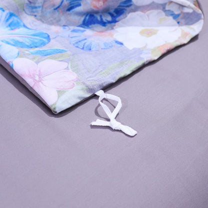 Soft Cotton Bed Sheets with Traditional Floral Pattern