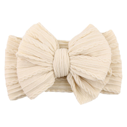 Girls' Soft Nylon Hair Bow Headband - Fesara