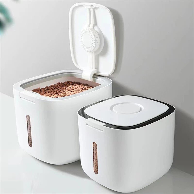 Airtight Pet Food Bin with Scoop - Fesara
