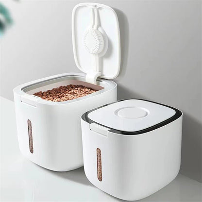 Airtight Pet Food Bin with Scoop - Fesara