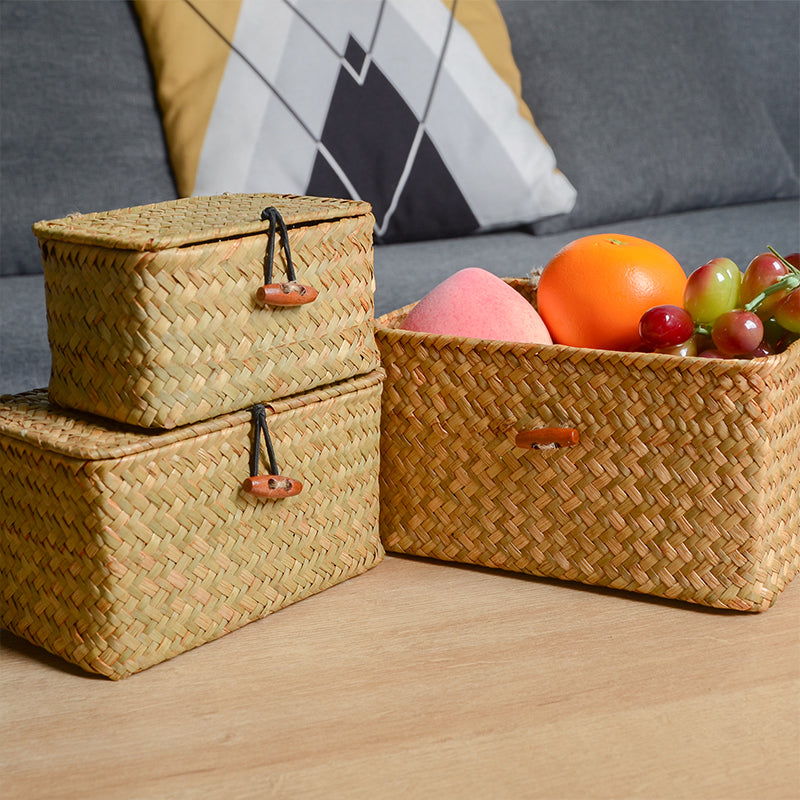 Space Saving Storage Box with Lid Home Organizer Container