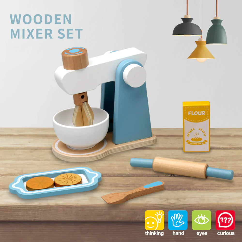 Fesara Kids Wooden Play Kitchen Appliance Set