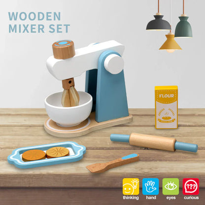 Fesara Kids Wooden Play Kitchen Appliance Set