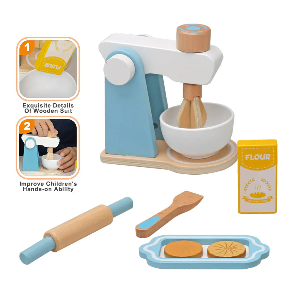 Fesara Kids Wooden Play Kitchen Appliance Set - Fesara