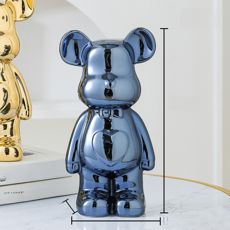 Cute Teddy Bear Figurine for Home Decor