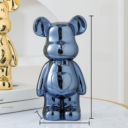 Cute Teddy Bear Figurine for Home Decor