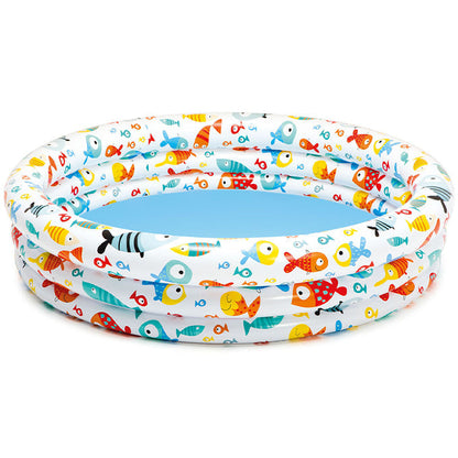 Colorful Baby Pool Set with Inflatable Fish Bowl - Fesara