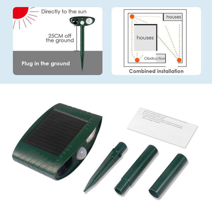 Outdoor Motion Activated Animal Repellent Garden Defender