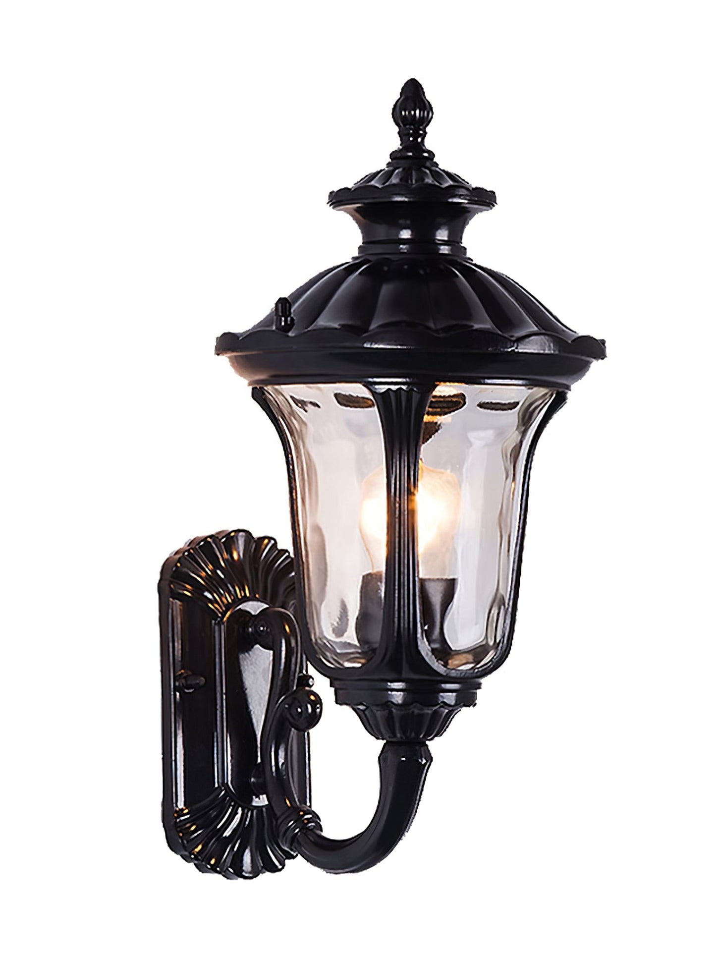 Vintage Outdoor Wall Light with Frosted Glass Cover
