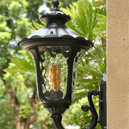 Vintage Outdoor Wall Light with Frosted Glass Cover