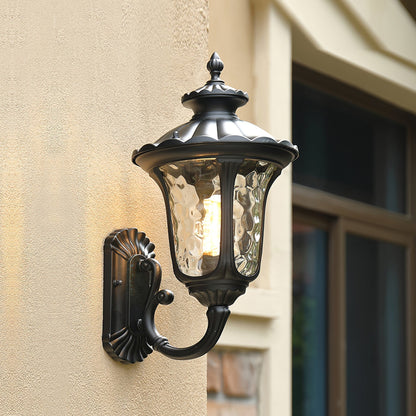 Vintage Outdoor Wall Light with Frosted Glass Cover