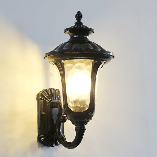 Vintage Outdoor Wall Light with Frosted Glass Cover - Fesara