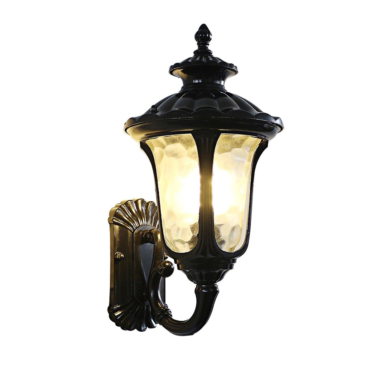 Vintage Outdoor Wall Light with Frosted Glass Cover