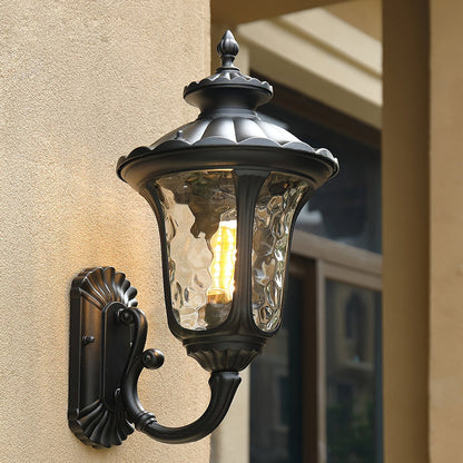 Vintage Outdoor Wall Light with Frosted Glass Cover