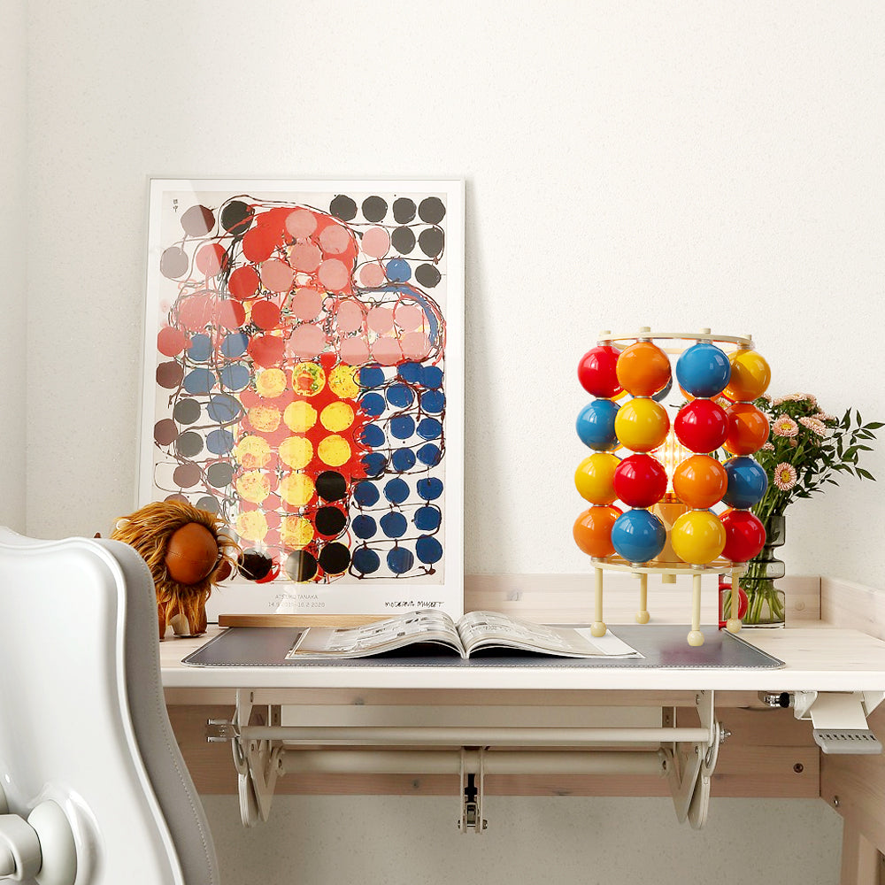 Sleek Glass Table Lamp with Soft Warm Glow