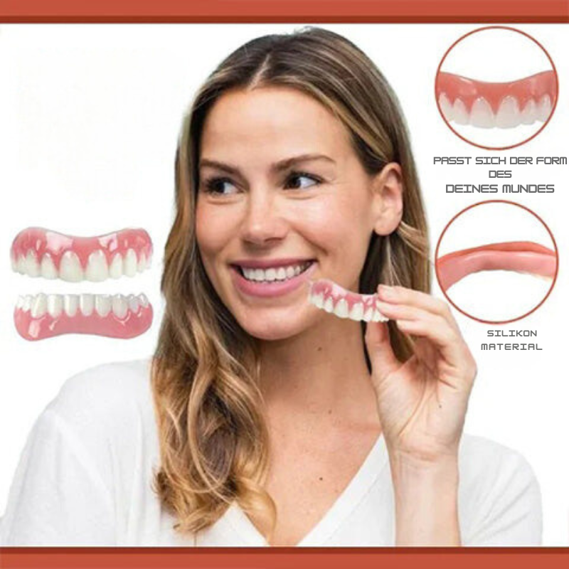 Comfortable Silicone Dental Prosthesis Set for Natural Smile