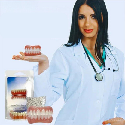 Comfortable Silicone Dental Prosthesis Set for Natural Smile