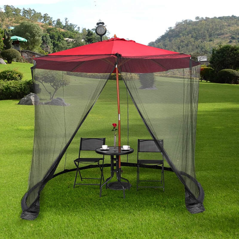 Outdoor Umbrella Bug Screen Enclosure