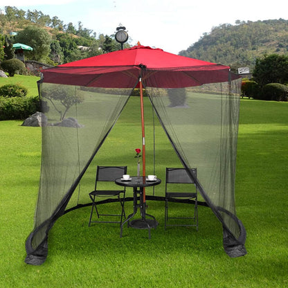 Outdoor Umbrella Bug Screen Enclosure