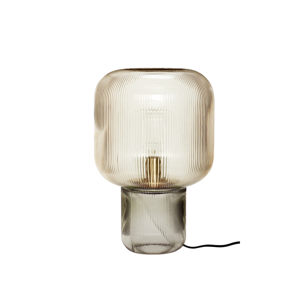 Elegant Round Glass Metal Table Lamp