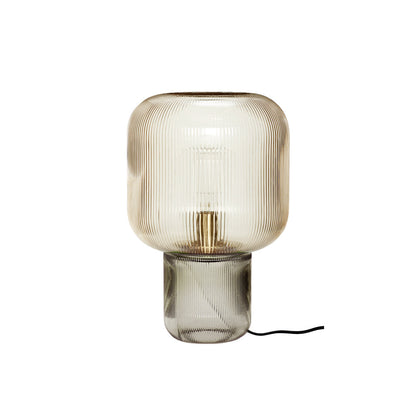 Elegant Round Glass Metal Table Lamp