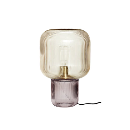 Elegant Round Glass Metal Table Lamp