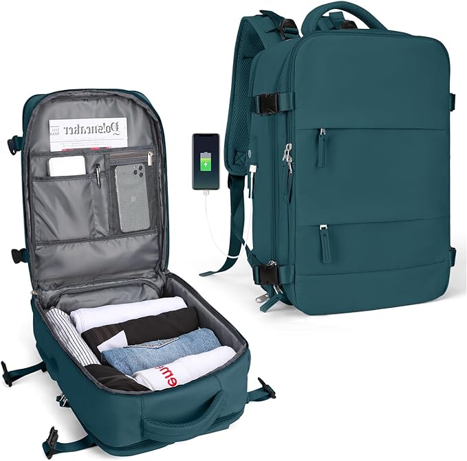 Practical Travel Backpack with USB Charger Port