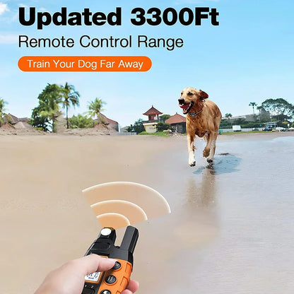 Long Range Rechargeable Dog Training Collar with Remote