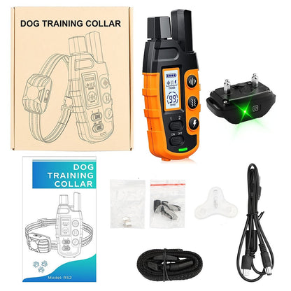 Long Range Rechargeable Dog Training Collar with Remote