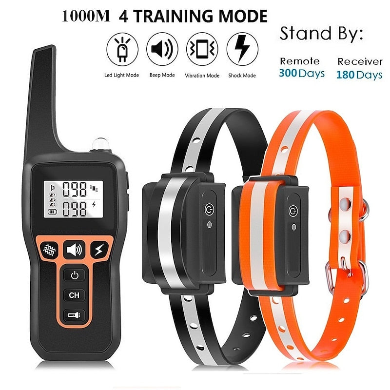 Waterproof Remote Dog Training Collar with Shock and Vibe