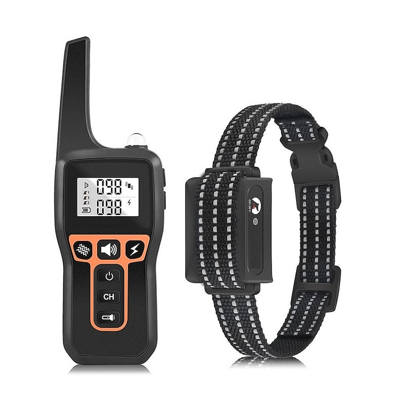 Waterproof Remote Dog Training Collar with Shock and Vibe - Fesara