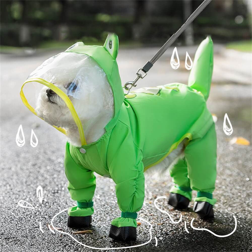Waterproof Dog Rain Jacket with Full Body Cover - Fesara