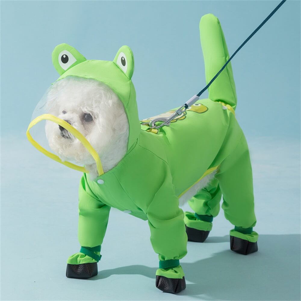 Pawtastic | Adorable Waterproof Dog Raincoat with Full Body Coverage 2