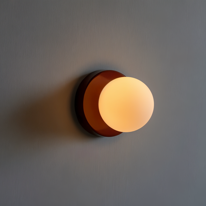 Elegant Glass Globe LED Wall Lamp
