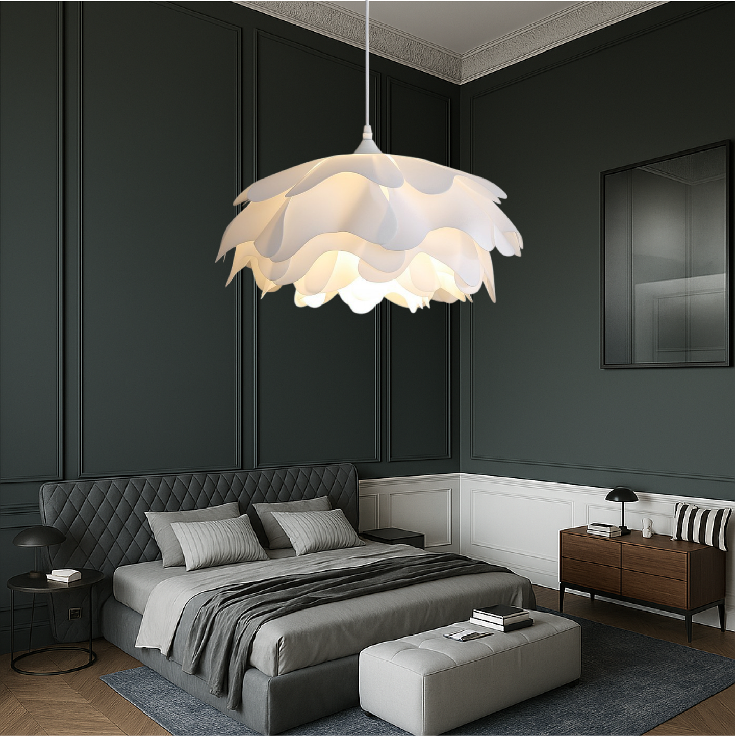 Peony Mud Hanging Lamp 2