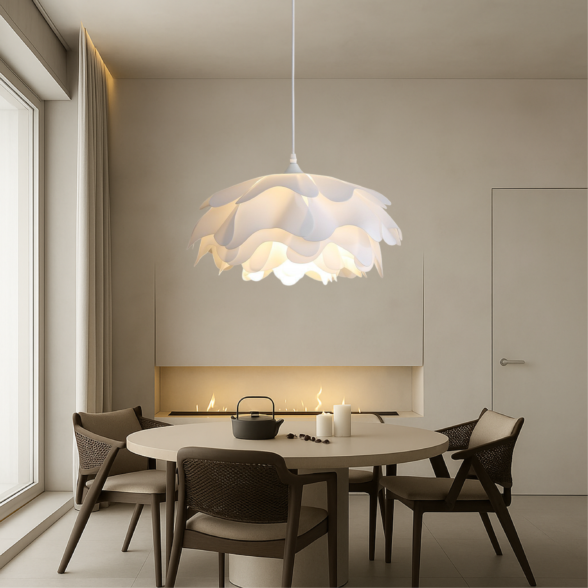 Peony Mud Hanging Lamp 4