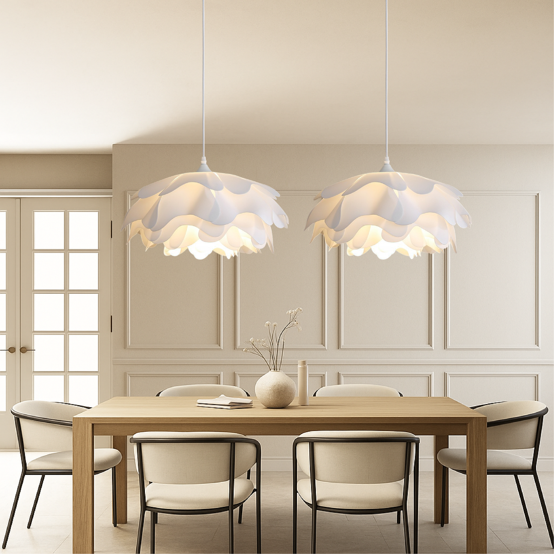 Peony Mud Hanging Lamp 5