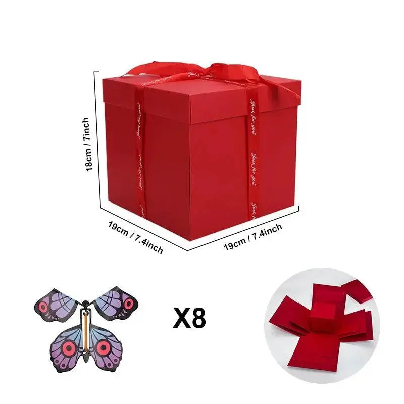 Customizable Memory Box with Free Decorative Butterflies - Fesara