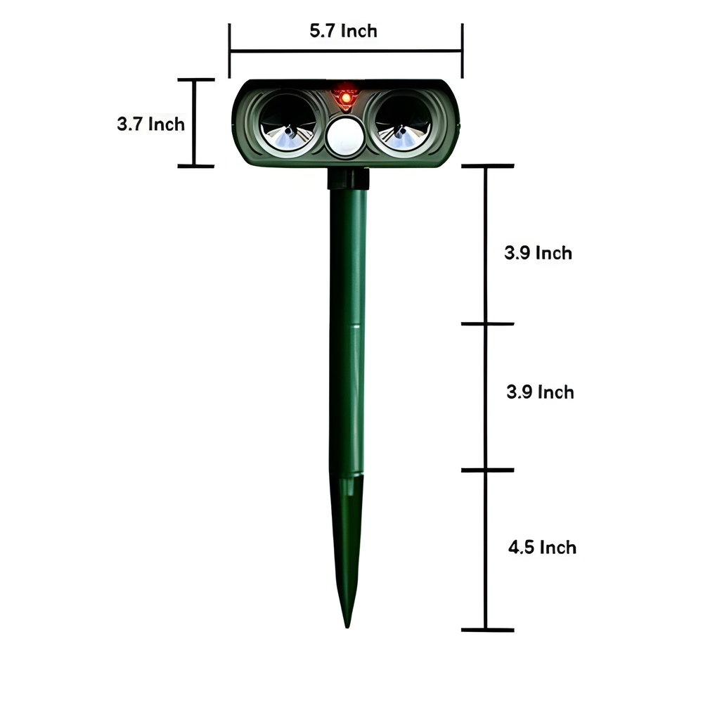 Outdoor Solar Powered Pest Repeller Motion Sensor