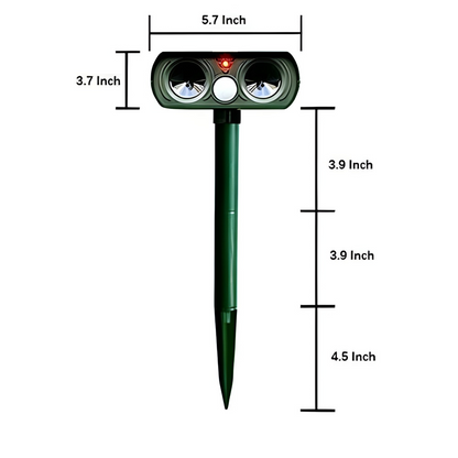 Outdoor Solar Powered Pest Repeller Motion Sensor
