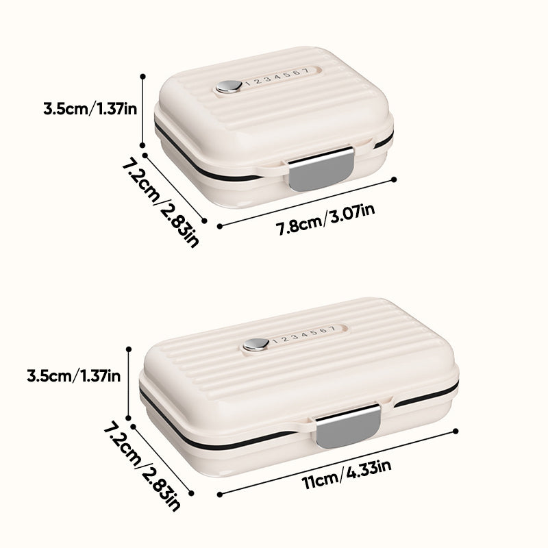PetraCase | Compact Durable Pill Box Organizer with Seven Compartments 1