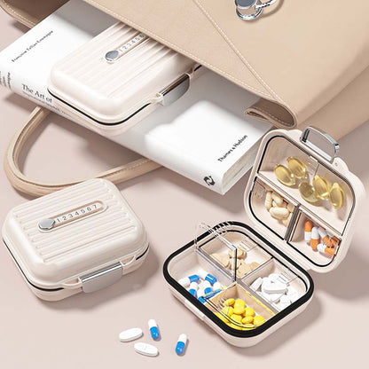 PetraCase | Compact Durable Pill Box Organizer with Seven Compartments 7