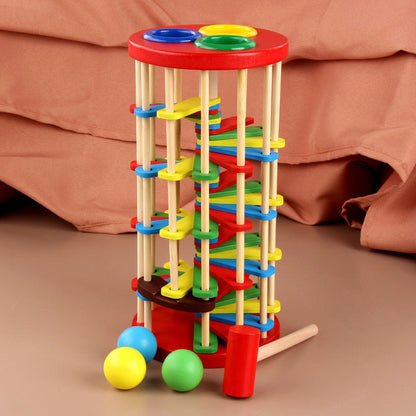 Wooden Stacking Tower Toy for Kids Development