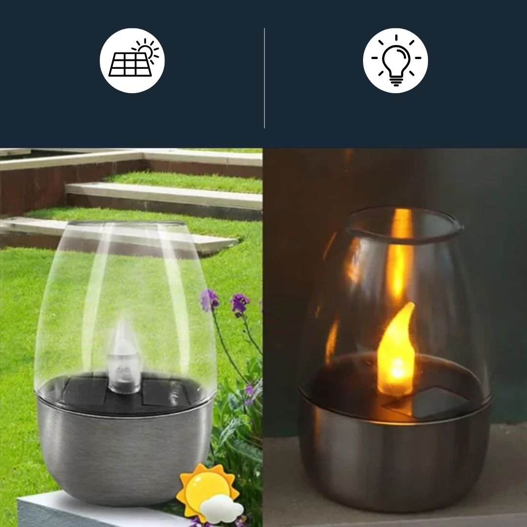 Outdoor Solar Powered Garden Lantern