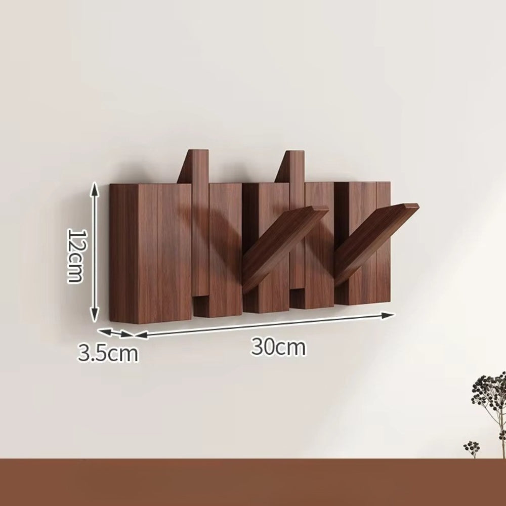 Space Saving Wooden Flip Hanger Wall Rack
