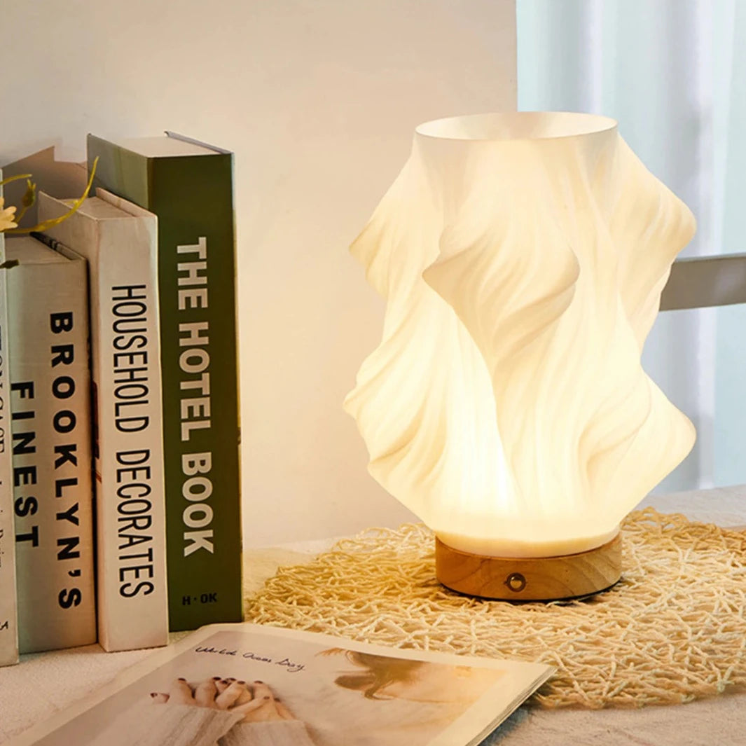Dimmable Wave Style Modern Table Lamp