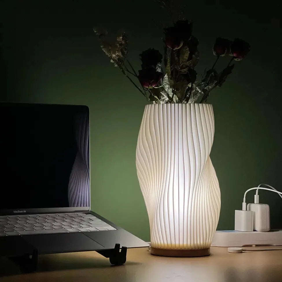 Dimmable Wave Style Modern Table Lamp