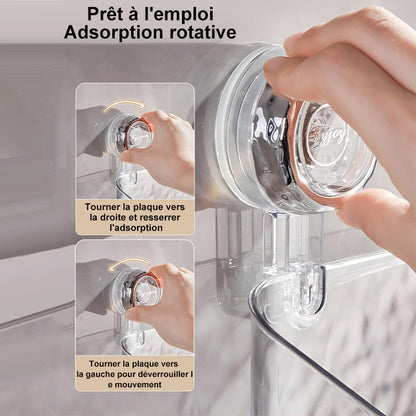 Wall Mount Storage Rack with No Drill Needed