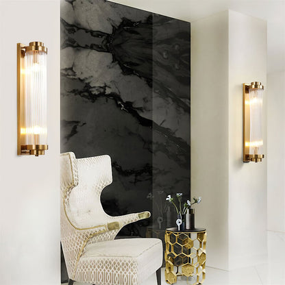 Classic Glass LED Wall Light in Vintage Design